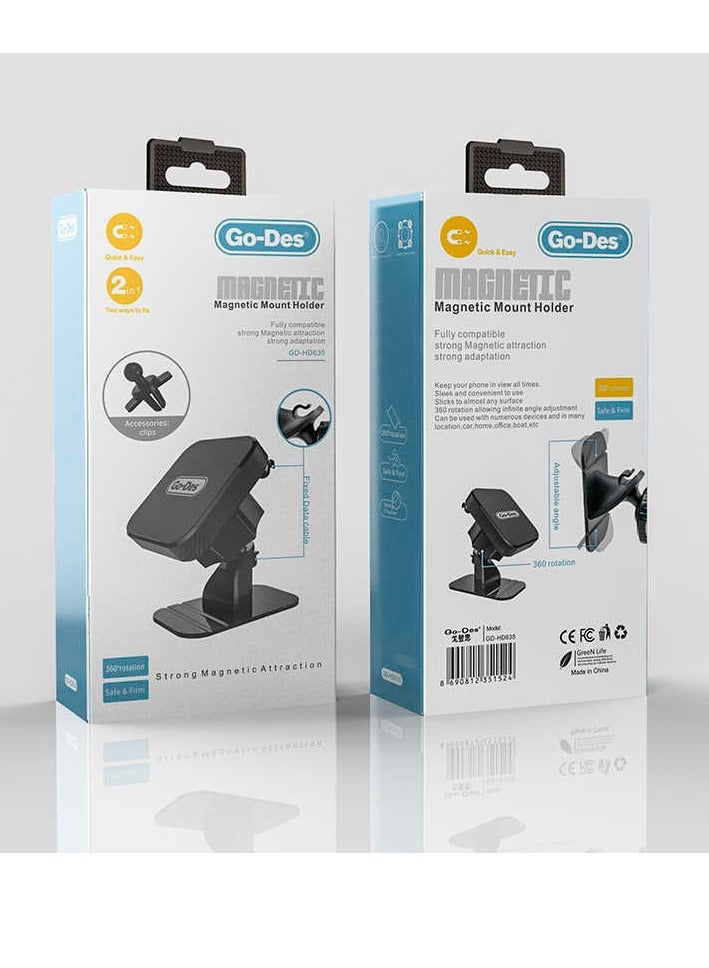 GO-DES GD- HD635 2in1 Magnetic Holder Phone Flexible Holder - Image 1