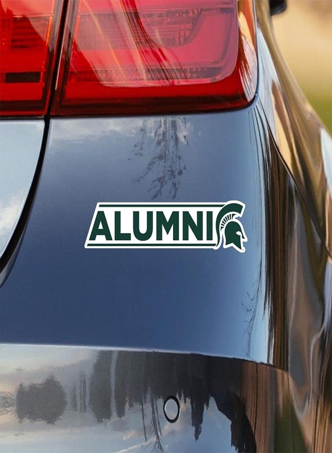 Nudge Printing Michigan State University Sticker MSU Alumni with Spartan Sparty Head Helmet Logo Heavy-Duty Waterproof Car Decal for Windows, Laptops, or Water Bottles - Image 3