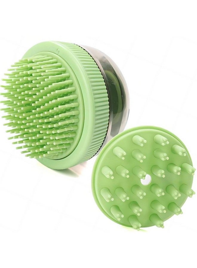 فرشاة استحمام للحيوانات الأليفة برأسين مع موزع صابون، فرشاة شامبو للقطط والكلاب للتدليك والتنظيف والعناية، فرشاة استحمام القطط والكلاب، فرشاة تنظيف تدليك الحيوانات الأليفة مع موزع صابون - ألوان متنوعة - Image 1