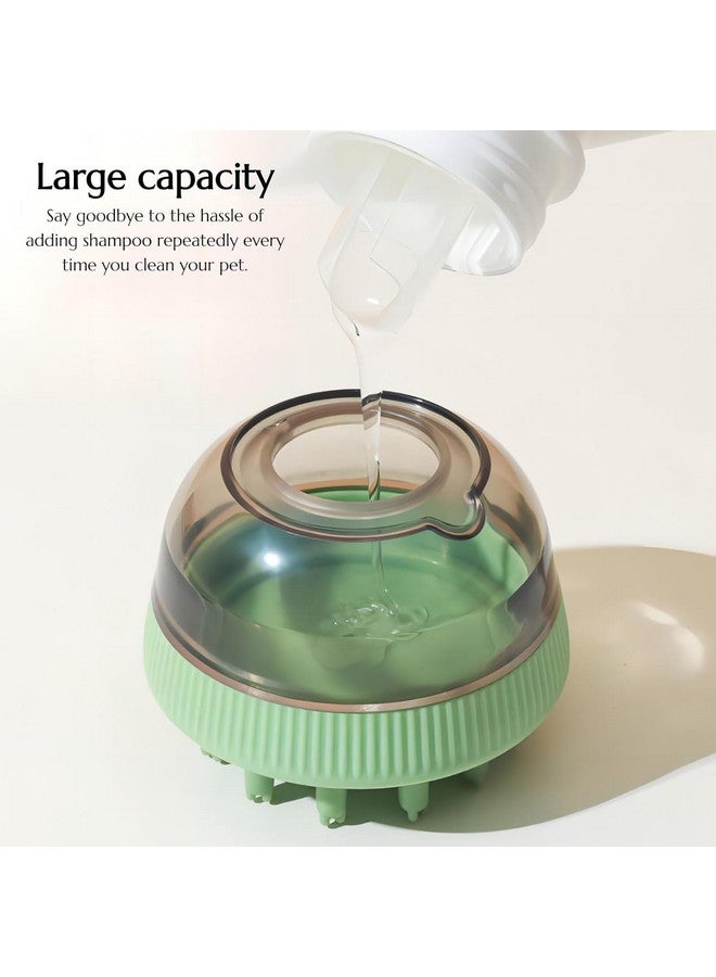 فرشاة استحمام للحيوانات الأليفة برأسين مع موزع صابون، فرشاة شامبو للقطط والكلاب للتدليك والتنظيف والعناية، فرشاة استحمام القطط والكلاب، فرشاة تنظيف تدليك الحيوانات الأليفة مع موزع صابون - ألوان متنوعة - Image 3