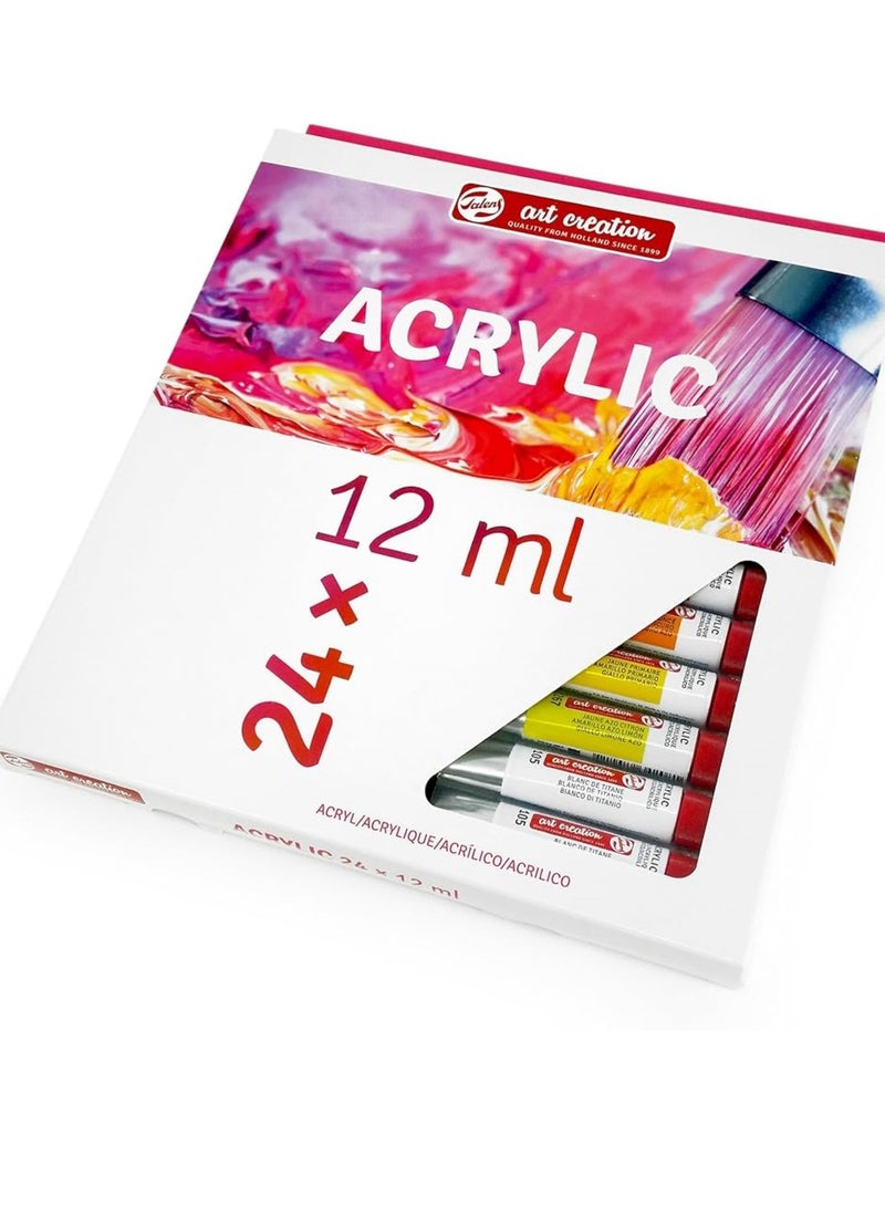 تالينز مجموعة ألوان أكريليك من تالينز آرت كرييشن | ٢٤ × ​​١٢ مل - Image 3