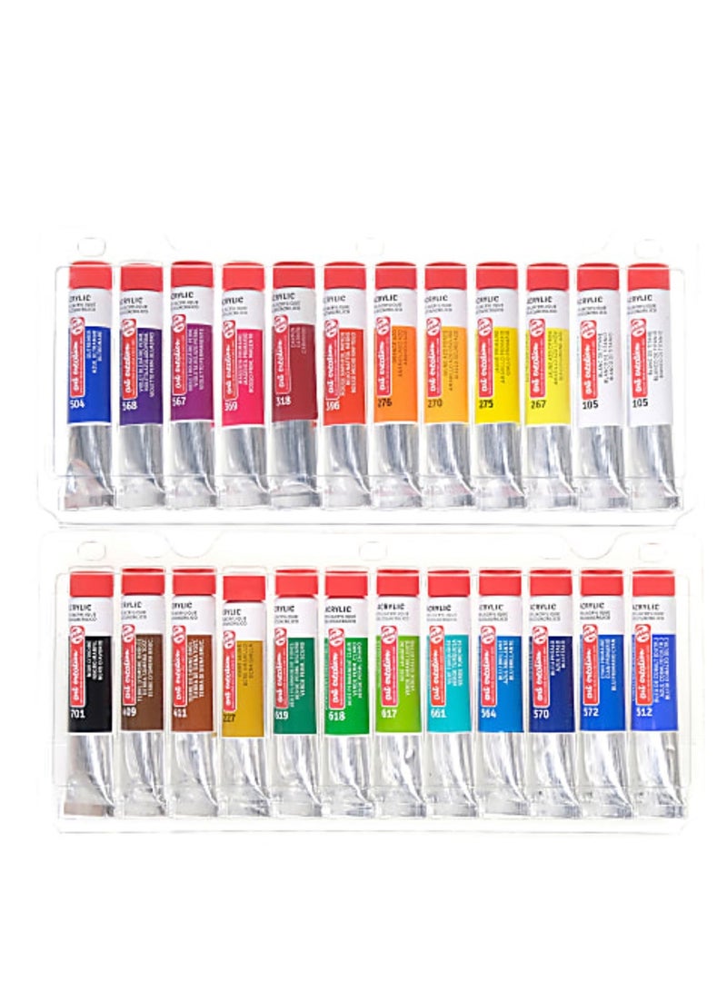 تالينز مجموعة ألوان أكريليك من تالينز آرت كرييشن | ٢٤ × ​​١٢ مل - Image 4