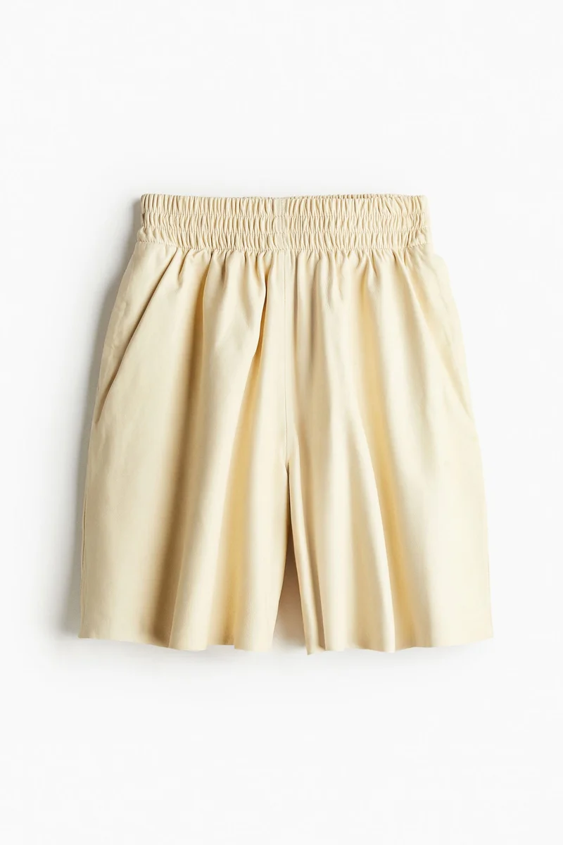 H&M Leather pull-on shorts