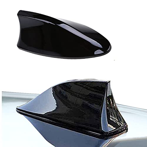 Ajxn Shark Fin Antenna Car Antenna Decorative Top Mounted Dummy Roof Aerial for Car Trunk SUV Black - Image 1