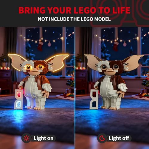 BRIKSMAX مجموعة إضاءة 20 متوافقة مع مجموعات بناء Lego Ideas Gremlins Gizmo 21361 ملحقات مجموعات الإضاءة LED فقط تقنية إخفاء الكابلات للعرض هدايا للمجمعين - Image 5