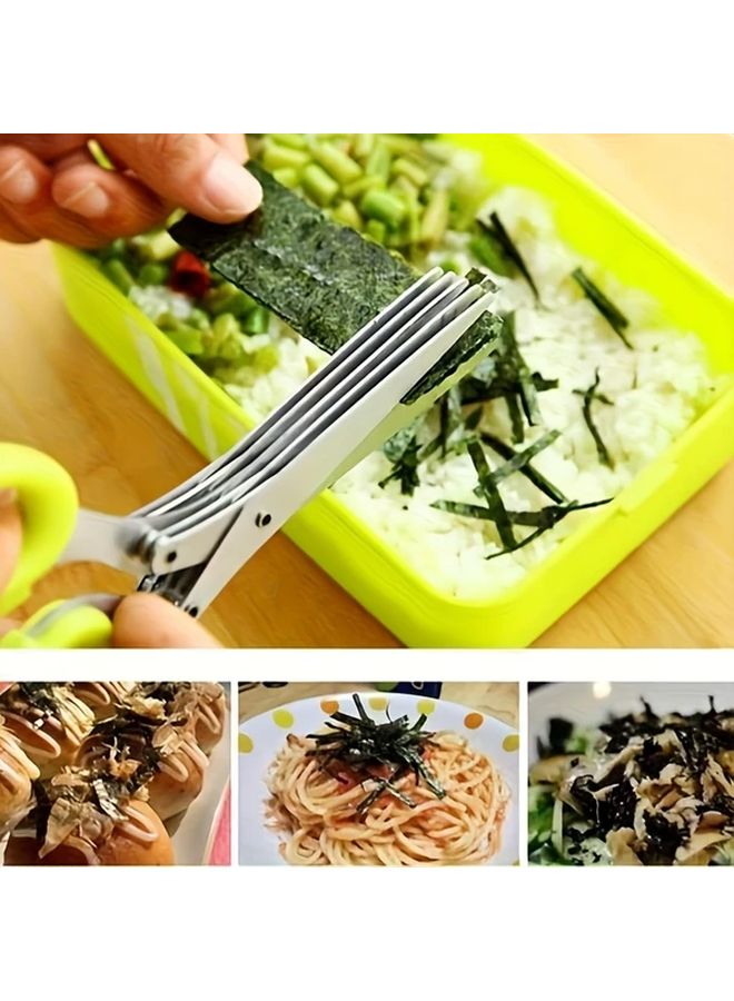 Three Layer Stainless Steel Kitchen Shears Multifunctional Food Grade Scissors - Image 2