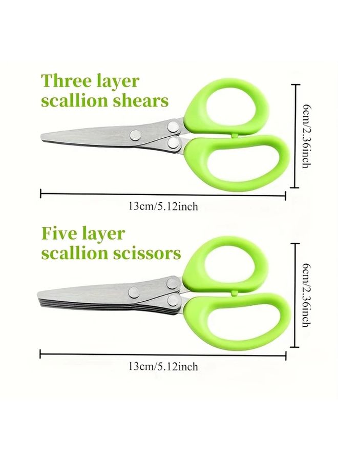 Three Layer Stainless Steel Kitchen Shears Multifunctional Food Grade Scissors - Image 3