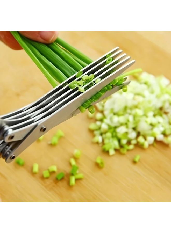 Three Layer Stainless Steel Kitchen Shears Multifunctional Food Grade Scissors - Image 1