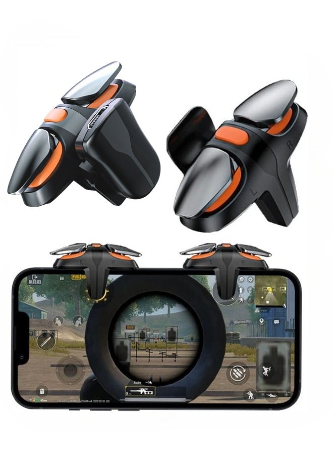 Generic 2024 Upgraded, 2 Mobile Game Controllers, Pubg Phone Triggers Rapid-Fire High Frequency Click Double Sensitive Aim & Shoot Gaming Keys Buttons for Pubg Compatible iPhone Android  - Image 1