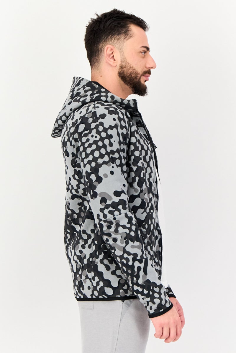 Nike Men Sportswear Fit Long Sleeve Camo Outdoor Hoodie, Multicolor - Image 2