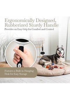 fuller brush Fuller Brush Slicker Pet Brush - Angled Fine Steel Wires - Ergonomically Designed Rubberized Handle For Comfort & Control - Remove Shedding & Matted Hair - Tool For Grooming Dogs & Cat  - Image 4