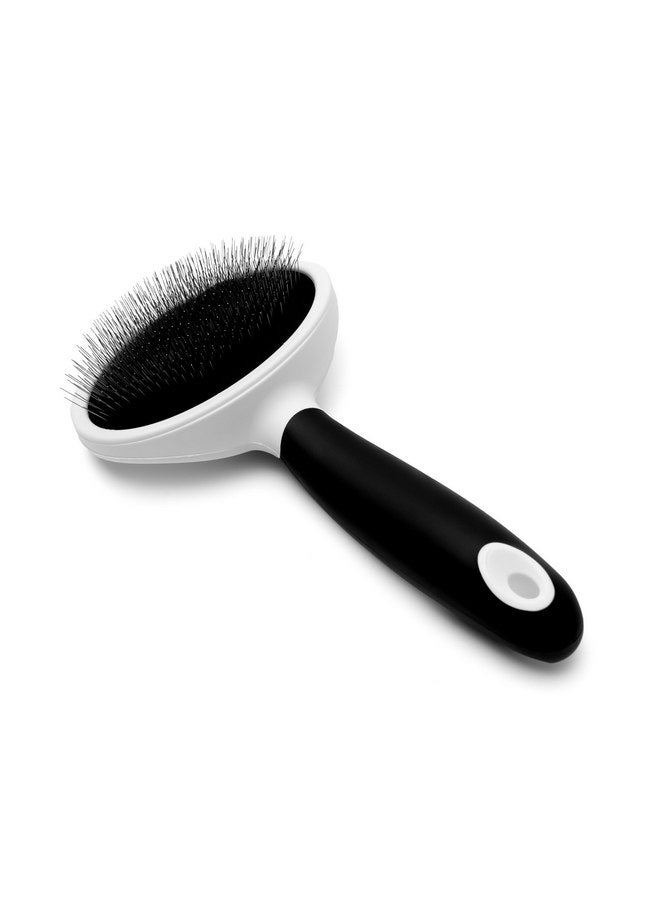 Fuller Brush Slicker Pet Brush - Angled Fine Steel Wires - Ergonomically Designed Rubberized Handle For Comfort & Control - Remove Shedding & Matted Hair - Tool For Grooming Dogs & Cat - Image 1