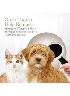 fuller brush Fuller Brush Slicker Pet Brush - Angled Fine Steel Wires - Ergonomically Designed Rubberized Handle For Comfort & Control - Remove Shedding & Matted Hair - Tool For Grooming Dogs & Cat  - Image 3
