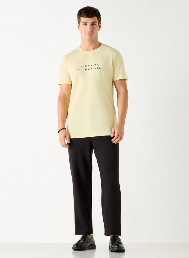 ايكونيك تيشيرت بياقة ضيقة وأكمام قصيرة وطبعات شعار من آيكونيك - Image 2