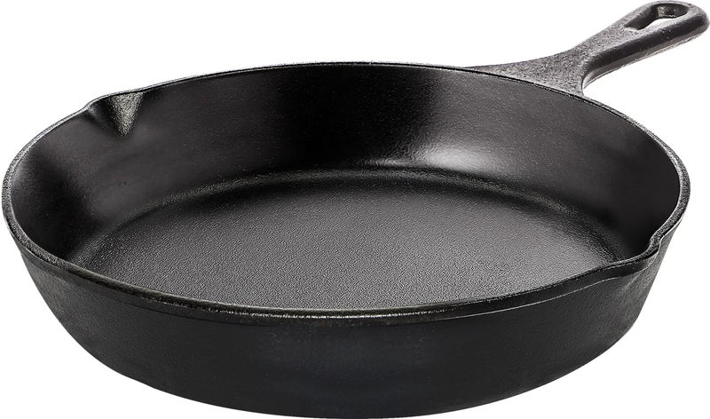 Utopia Kitchen Utopia Kitchen Cast Iron Frying Pan 65 Inch Cast Iron Chefs Pan Pre Seasoned Skillet Safe Grill Cookware for Indoor  Outdoor Use Black 