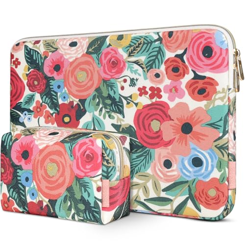 DOMISO 17 inch Laptop Sleeve Protective Case Cover Compatible with 17173 inch HP Dell ASUS Lenovo ChromebookWaterproof Computer Cases Bag with Accessory PouchRose - Image 1