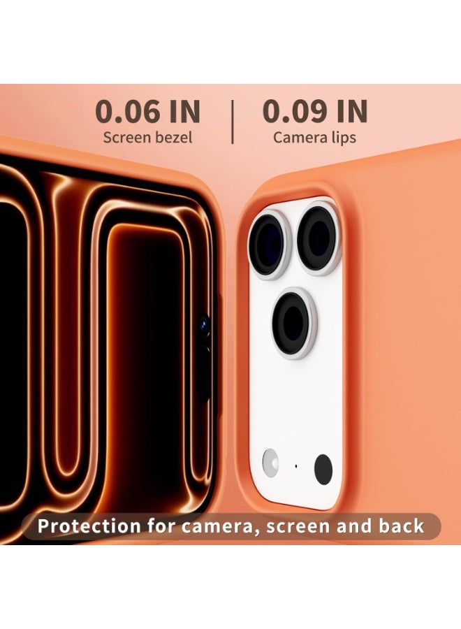 MUDISO iPhone 17 Pro Max Case Liquid Soft Silicone Anti Scratch iPhone 17 Pro Max Cover with Inside Microfiber Lining Shockproof Slim Phone Case For iPhone 17 Pro Max 6.9 inch - Image 3