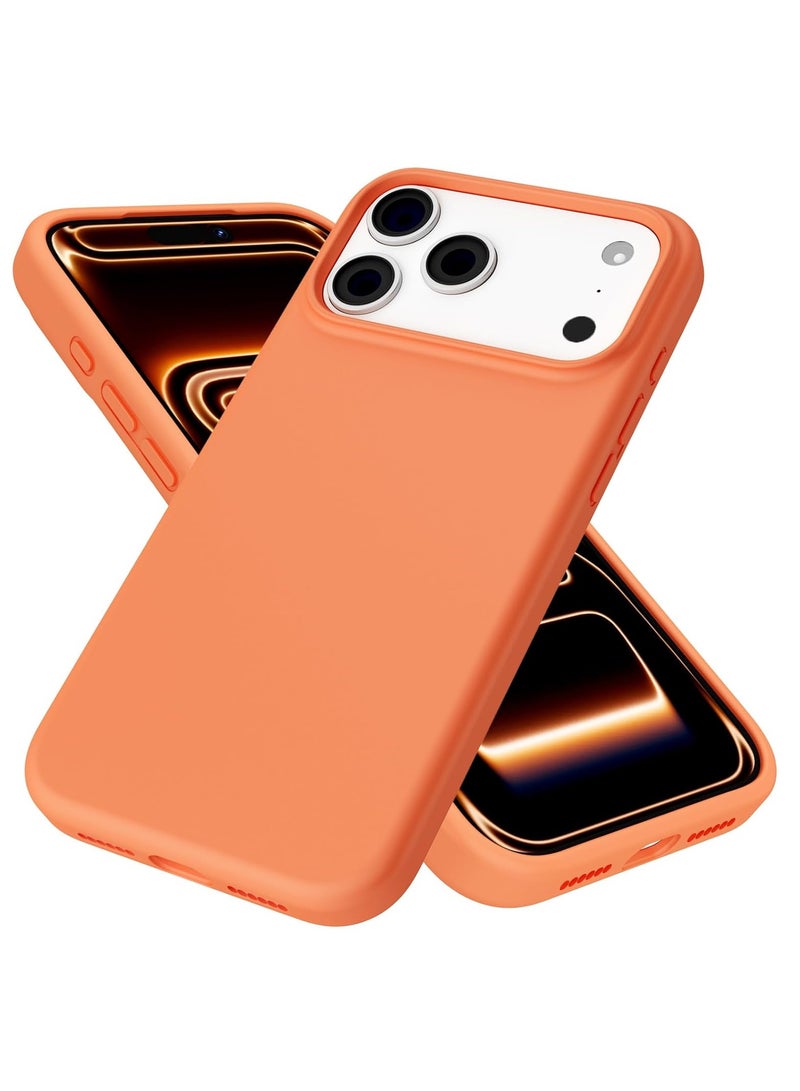 MUDISO iPhone 17 Pro Max Case Liquid Soft Silicone Anti Scratch iPhone 17 Pro Max Cover with Inside Microfiber Lining Shockproof Slim Phone Case For iPhone 17 Pro Max 6.9 inch - Image 1