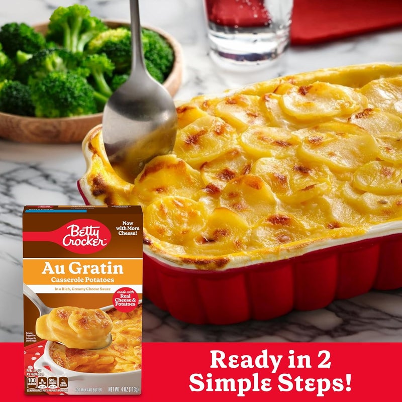 Betty Crocker Au Gratin Casserole Potatoes with Real Cheese, 4 oz Box - Image 5