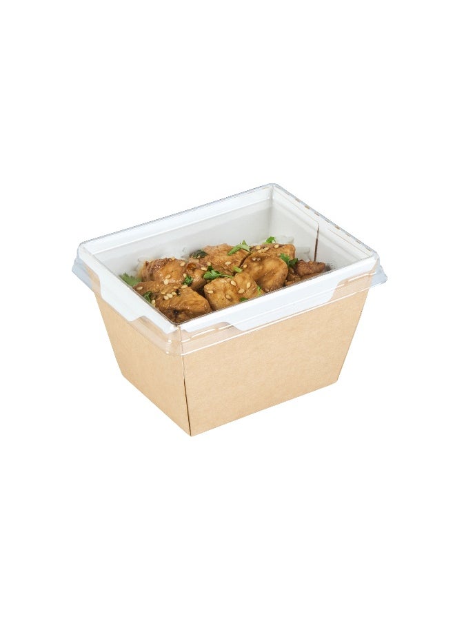 LIDS ONLY: Cafe Vision Small Click Lock Lids, 200 Disposable Clear Plastic Lids - Containers Sold Separately, Click Lock Closure, Plastic Lids For Small Click Lock Containers