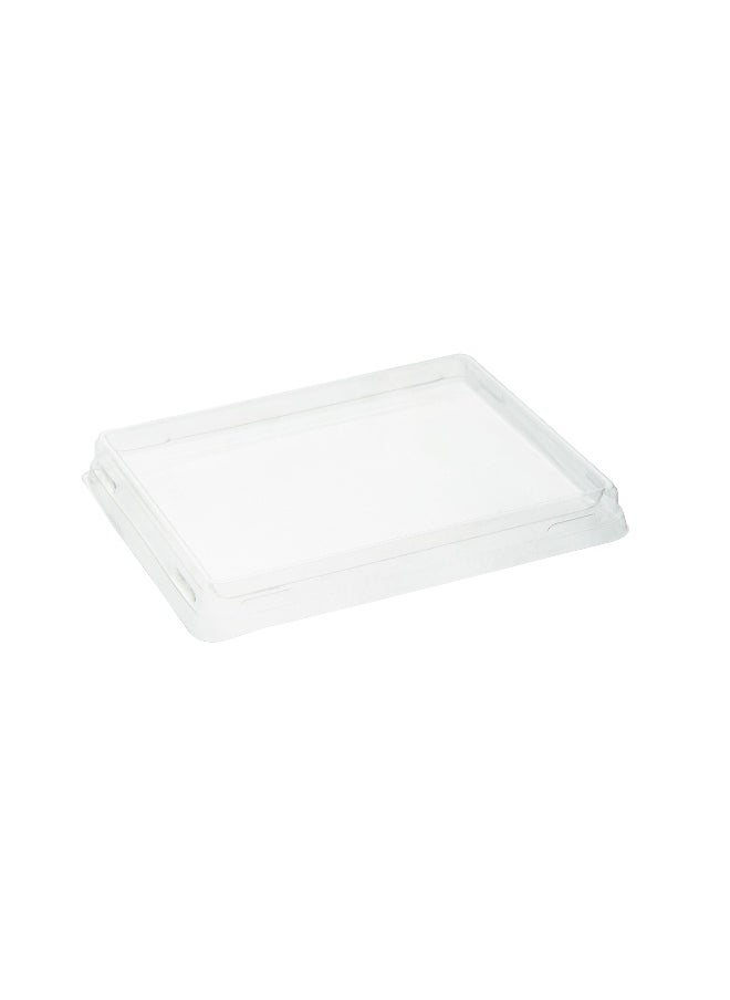 LIDS ONLY: Cafe Vision Small Click Lock Lids, 200 Disposable Clear Plastic Lids - Containers Sold Separately, Click Lock Closure, Plastic Lids For Small Click Lock Containers