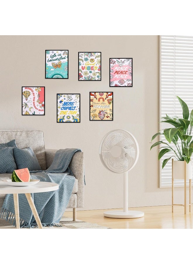 ANYPER 6Pcs Vintage Home Decor Wall Art Set, 70s Retro Vibes Canvas Prints, Elevate Your Interior Style, 8x10in Unframed - Image 4