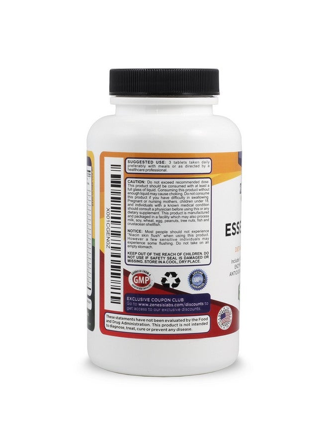 Zenesis Labs زينيسيس لابز إيسينشالز - فيتامين متعدد طبيعي وغني بالمغذيات - مع المعادن والإنزيمات والأحماض الأمينية ومضادات الأكسدة والبروبيوتيك - 90 حبة - Image 4