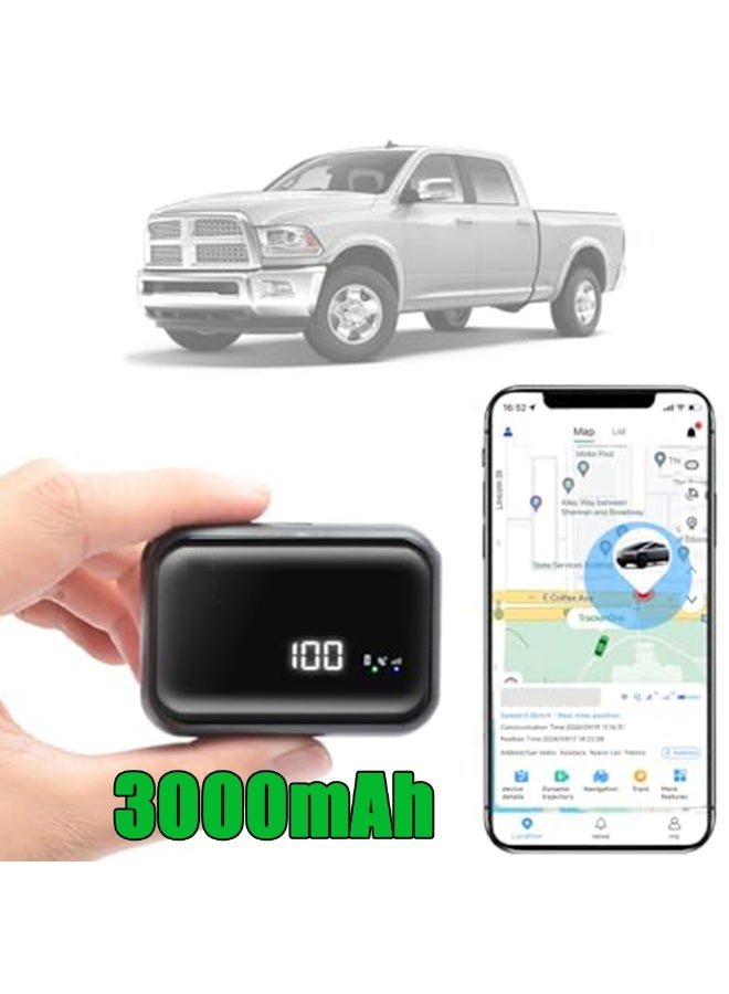 WALALLA GPS Tracker for Vehicles, No Subscription, Global Positioning, Real-Time Tracking, One-Button Alarm, Mini Tracking Devices for Cars, 3000mAh, 30 days standby - Image 1