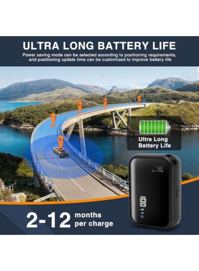 WALALLA GPS Tracker for Vehicles, No Subscription, Global Positioning, Real-Time Tracking, One-Button Alarm, Mini Tracking Devices for Cars, 3000mAh, 30 days standby - Image 5