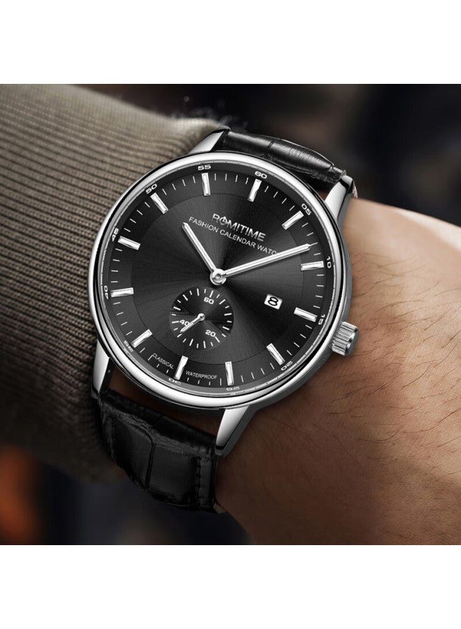 Romitime Men's Mechanical Style Fashionable And Elegant Watch Automatic Ultra-thin Waterproof Men's Watch For Middle School Students Birthday Gift - Image 3