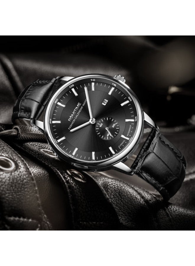 Romitime Men's Mechanical Style Fashionable And Elegant Watch Automatic Ultra-thin Waterproof Men's Watch For Middle School Students Birthday Gift - Image 4