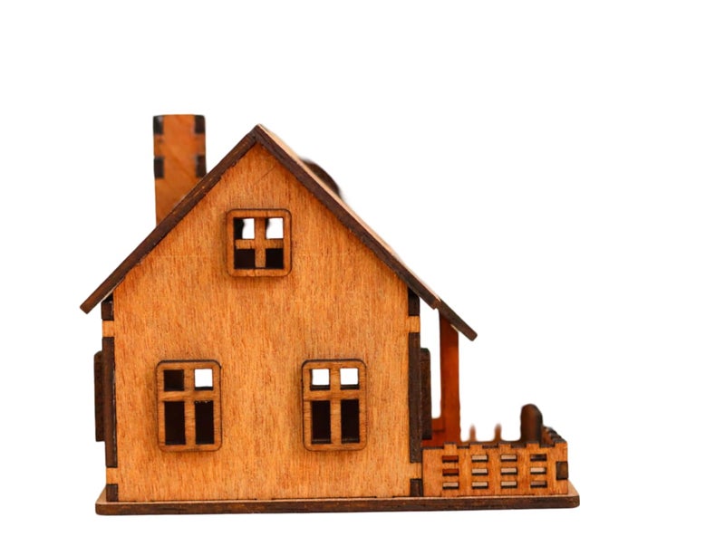 TRENDING HUT 3D MDF Puzzle House 3D Puzzle for Kids | Birthday Gift for Girls & Boys | Educational Toys for 5,6,7,8,9 Years - Image 1
