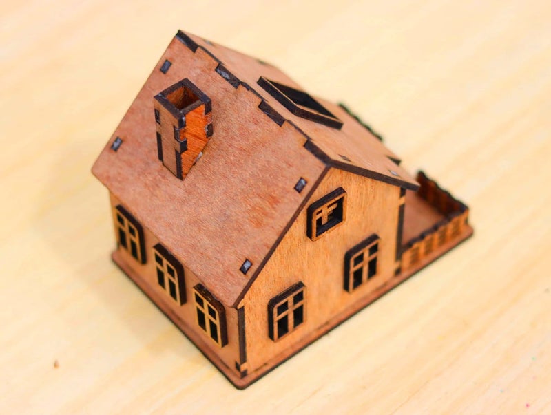 TRENDING HUT 3D MDF Puzzle House 3D Puzzle for Kids | Birthday Gift for Girls & Boys | Educational Toys for 5,6,7,8,9 Years - Image 5