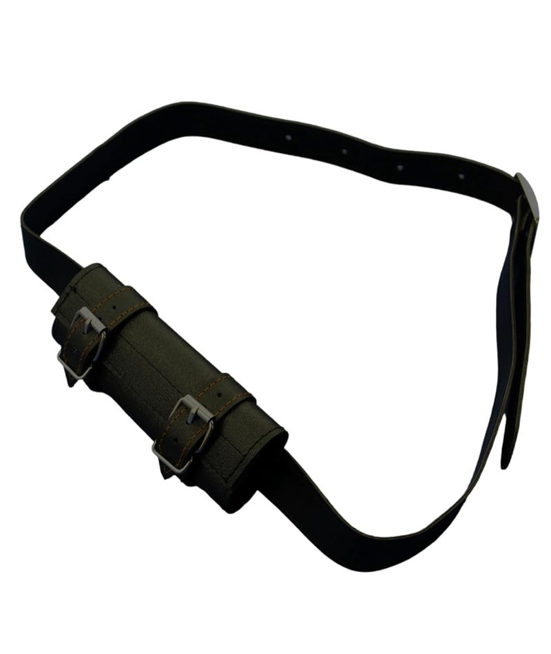 Buildcon حامل كاتانا، حامل سيف لحزام السكين وسيف الكاتانا، ملحق حزام من جلد PU لملابس الكوسبلاي، LARP، والفعاليات العصور الوسطى، 20 × 20 × 4 سم - Image 1