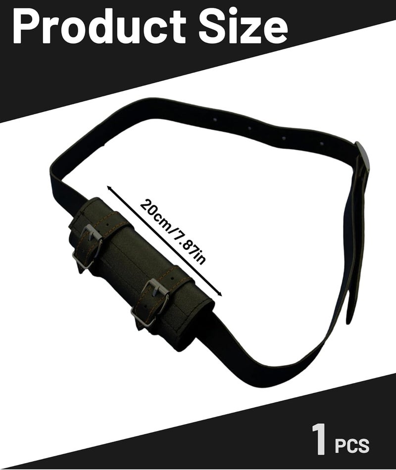 Buildcon حامل كاتانا، حامل سيف لحزام السكين وسيف الكاتانا، ملحق حزام من جلد PU لملابس الكوسبلاي، LARP، والفعاليات العصور الوسطى، 20 × 20 × 4 سم - Image 2