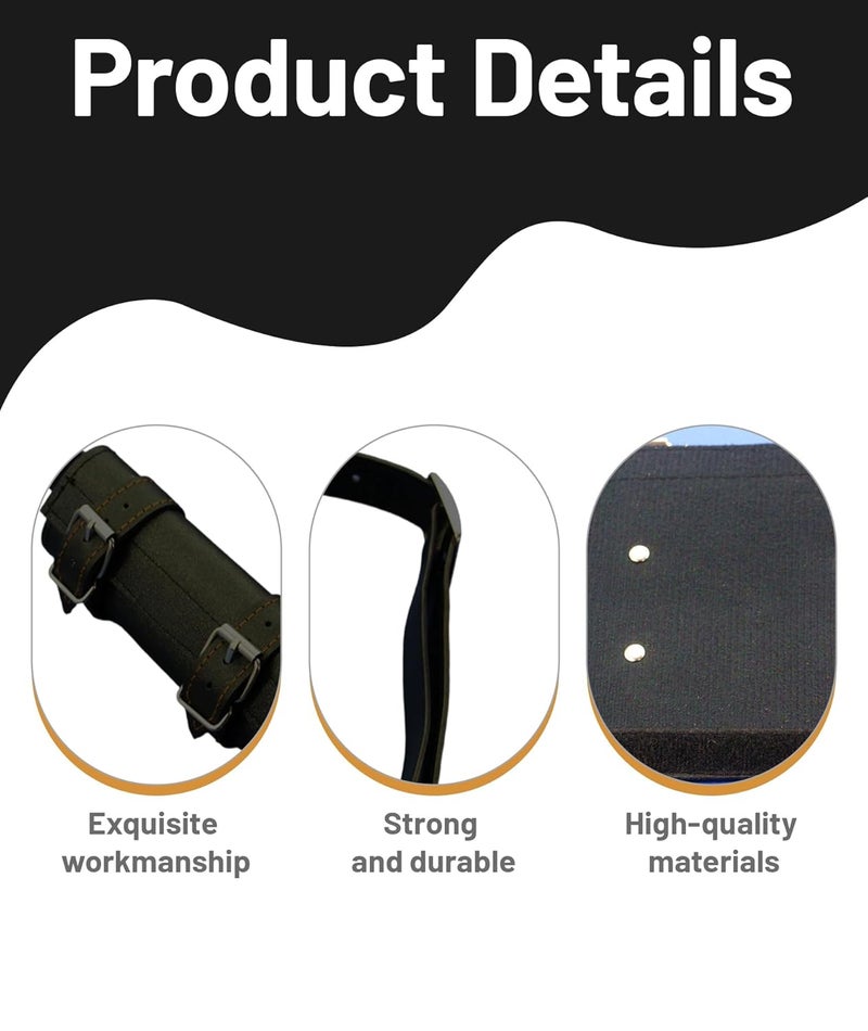 Buildcon حامل كاتانا، حامل سيف لحزام السكين وسيف الكاتانا، ملحق حزام من جلد PU لملابس الكوسبلاي، LARP، والفعاليات العصور الوسطى، 20 × 20 × 4 سم - Image 3