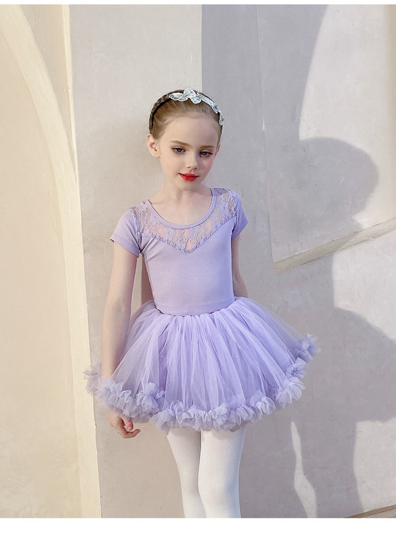 Loquat Squality Children's Dance Dress Training Dress Pure Cotton Ballet Dancing Dress For Children  - Image 1