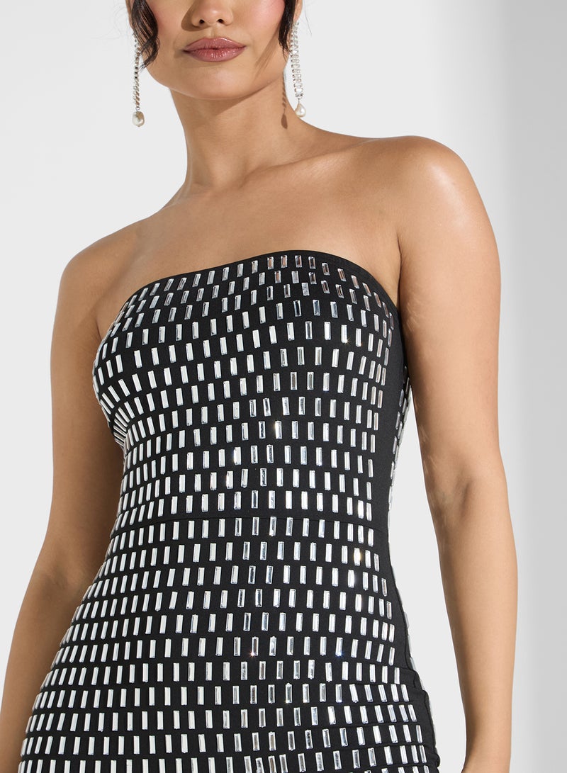 Ginger Sequin Strapless Gown Dress - Image 3