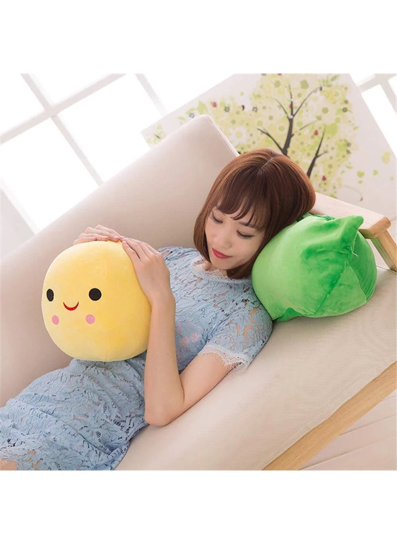 AROAQ Children's Baby Plush Peas Filled Plant Doll Toy Kawaii Quality Bean Shaped Pillow Toy Yellow Cushion  - Image 4