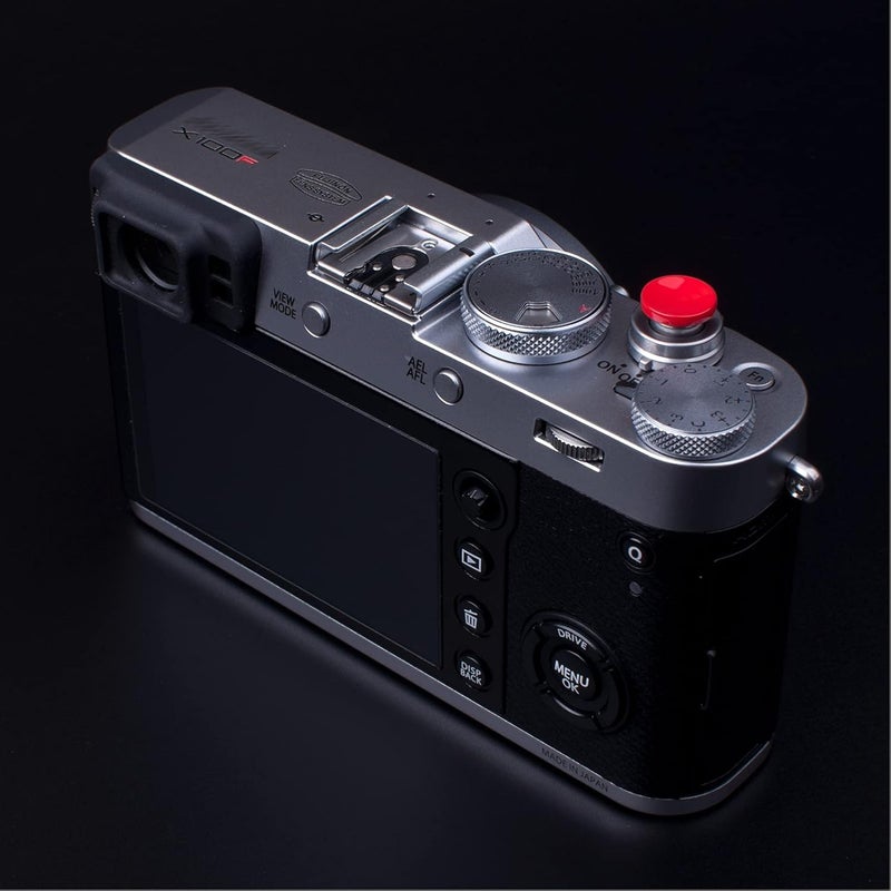 VKO Red Metal Soft Shutter Release Button,Delicate Camera Shutter Button 11mm Concave 10mm Convex Surface(2 Pack) - Image 2