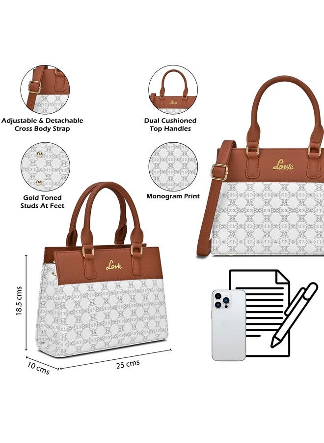 Lavie Women's Mono Salma Solid Satchel Bag for Women | Satchel Handbag for Work | Ladies purse | Stylish Shoulder Bag | Gift For Ladies - Image 4