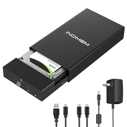 INDMEM SAS to USB 3.0 Enclosure, SAS Hard Drive Adapter Reader Converter for 2.5/3.5inch SSD HDD,SAS Hard Disk Docking Station with 12V 2A Power Supply 10Gbps,Up to 18TB - Image 1