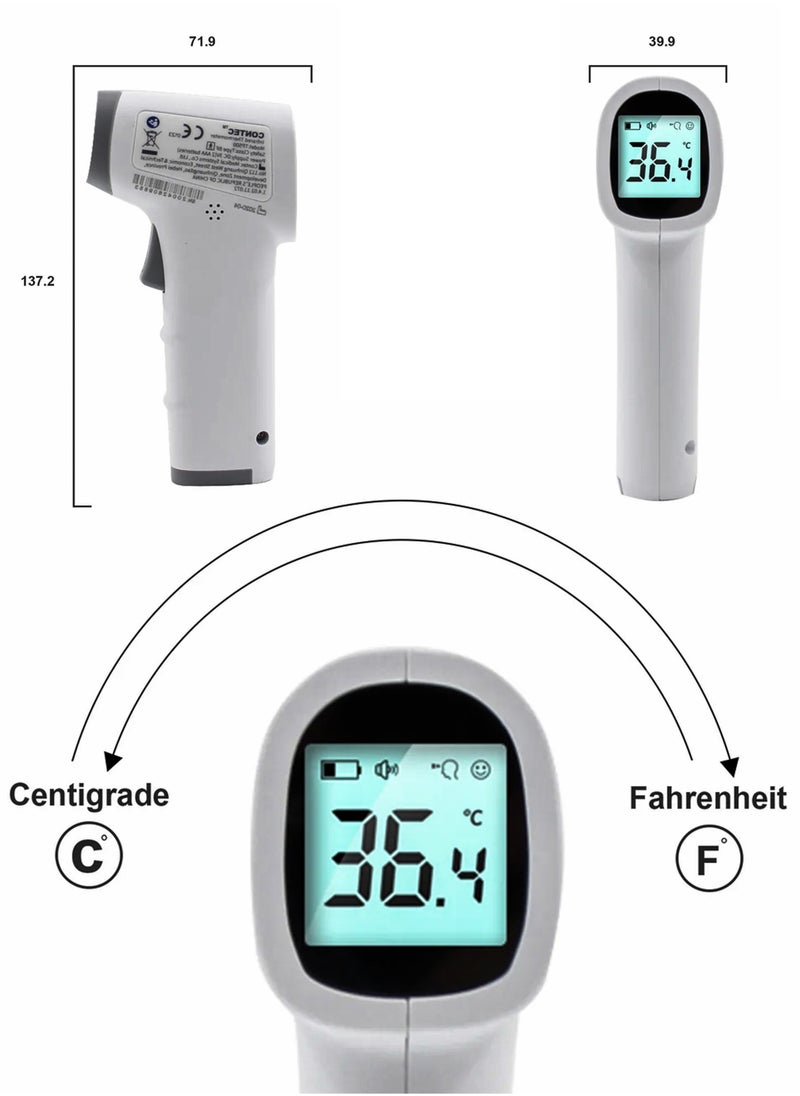 TP500 Digital Infrared Non Contact Thermometerمقياس حرارة رقمي بالأشعة تحت الحمراء TP500 بدون تماس - قياس درجة الحرارة من الجبهة بدقة طبية، قراءات سريعة أقل من 1 ثانية، درجة مئوية/فهرنهايت، شاشة TFT LCD ملونة - pzsku/Z783427A62F1894AF12CAZ/45/_/1724997549/1c6d9e15-2def-4d0d-bc65-0ac544b31c47