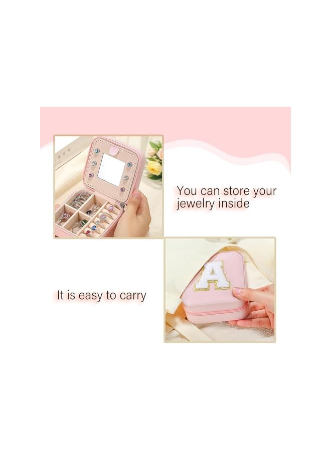 The Bros Pink Travel Jewelry Box - Personalized Trendy Case for Women & Girls | Compact & Stylish Organizer for Jewelry on the Go - Image 4
