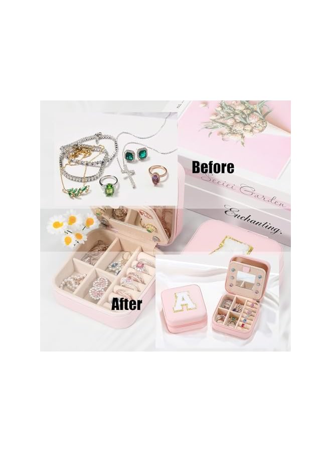 The Bros Pink Travel Jewelry Box - Personalized Trendy Case for Women & Girls | Compact & Stylish Organizer for Jewelry on the Go - Image 3