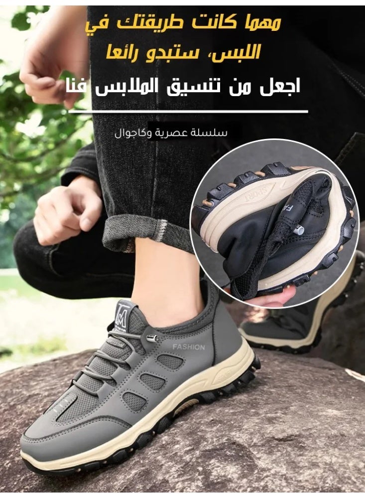 أحذية رجالية بنعل ناعم وخفيفة الوزن للمشي في الهواء الطلق وممتصة للصدمات - Image 3