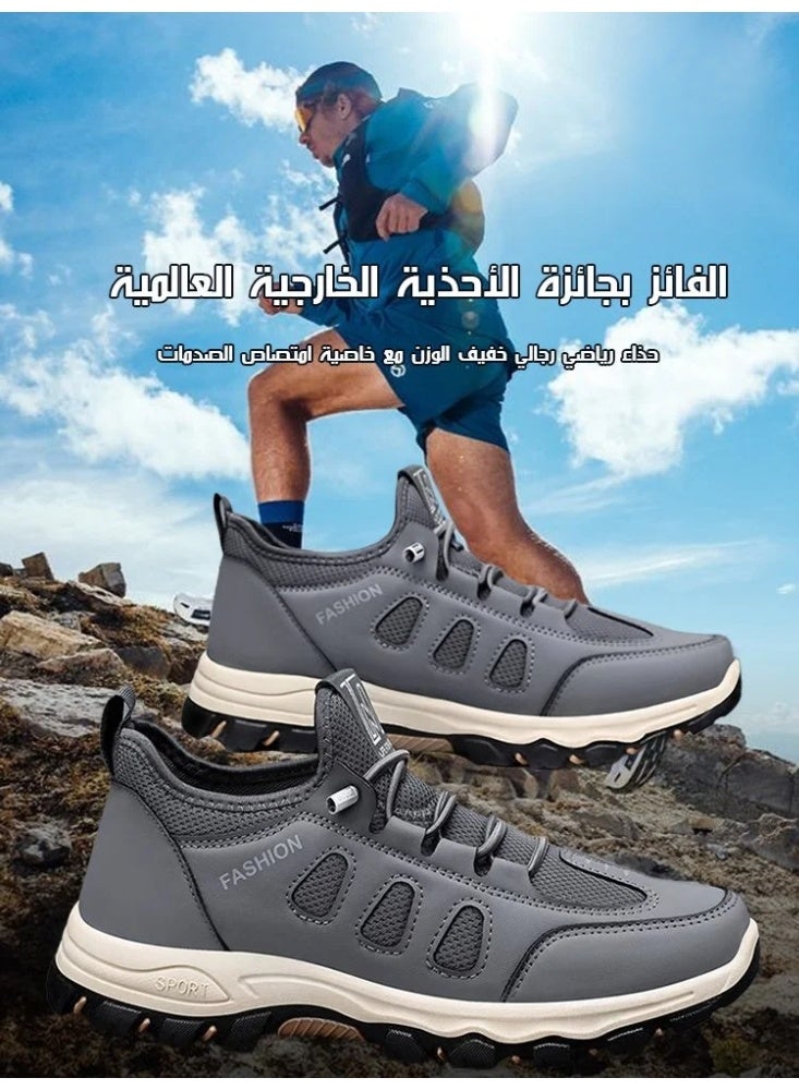 أحذية رجالية بنعل ناعم وخفيفة الوزن للمشي في الهواء الطلق وممتصة للصدمات - Image 2