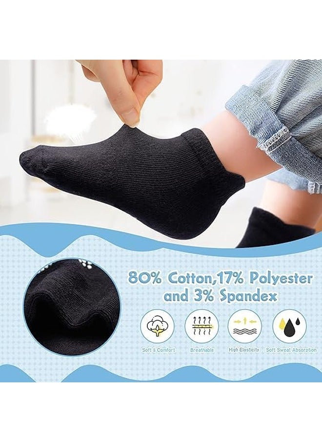Generic 6 Pairs Of Cotton Non-Slip Striped Baby Socks for Boys Socks Girls Socks Multicolor  - Image 2
