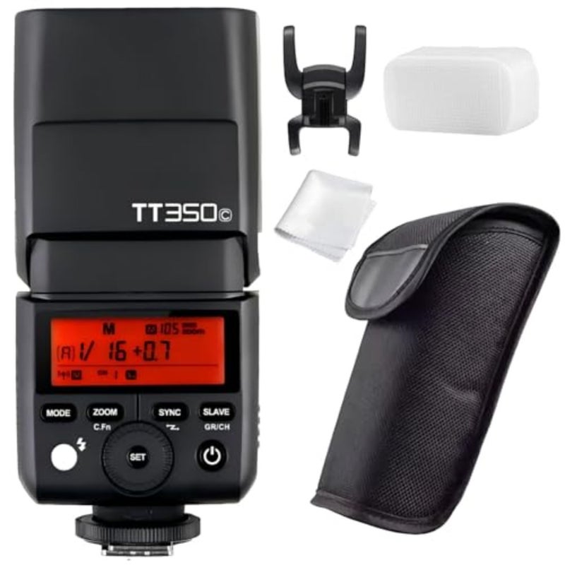 TT350C Speedlight For Canon TTL HSS, 2.4G GN36 Mini Camera Flash Speedlite HSS 1/8000s, Approx.210 Full Power Flashes, 0.1-2.2s Recycle Time, External Speedlite for Canon Camera - Image 1