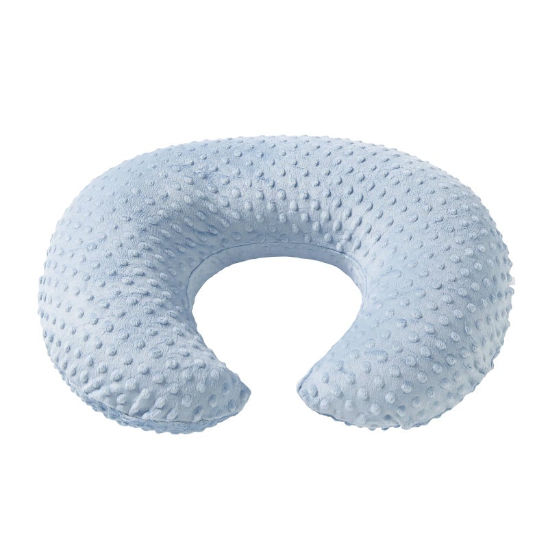 DONOMILO Nursing Pillow and Positioner Breastfeeding and Bottle Feeding, Propping Baby, Tummy Time, Sitting Support for Baby Boy Baby Girl, with Removable Dots Cover (Blue) - Image 3